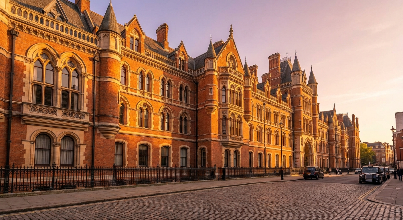 Grand British academic building